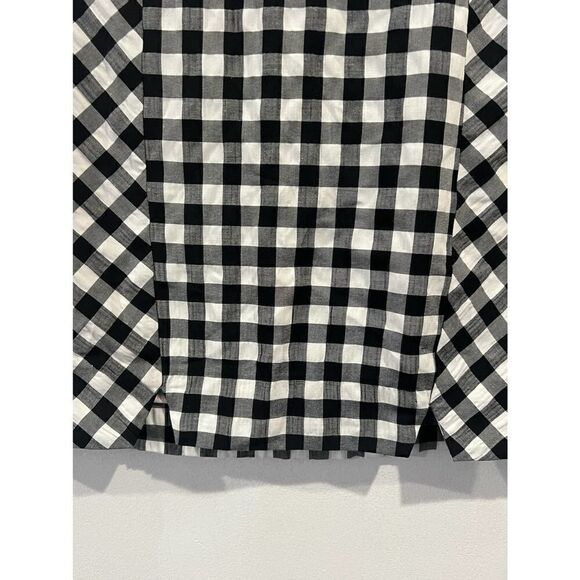 NWT Topshop gingham Black white skirt size 4 - Picture 3 of 8